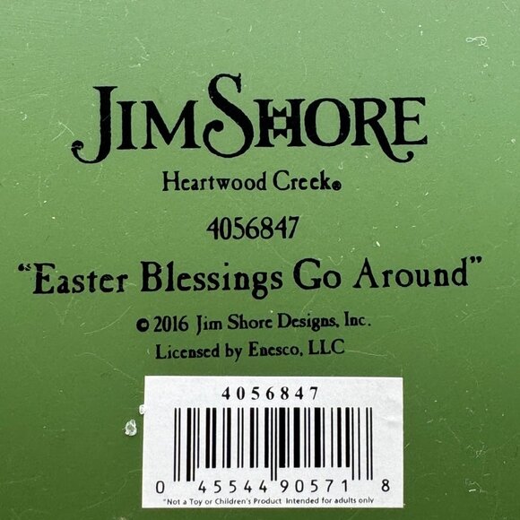 Jim Shore Easter Blessings Go Around Bunny With Rotating Characters Figurine - Picture 10 of 12